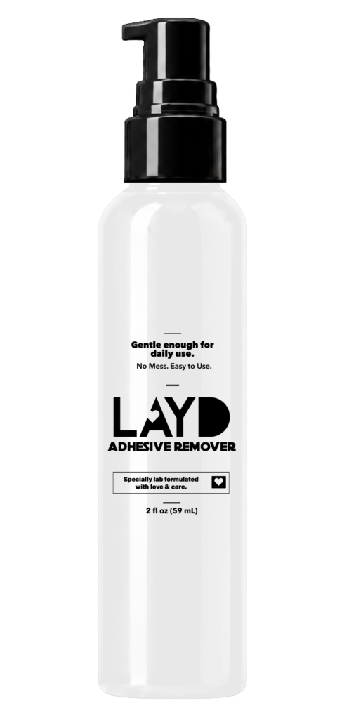 white adhesive remover bottle